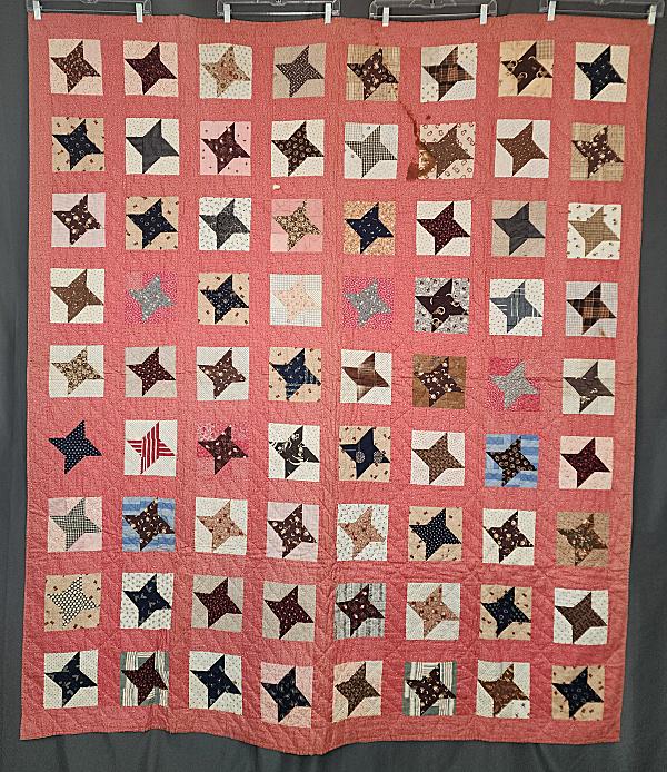 Antique c1900 Pinwheel Quilt (1 of 9)