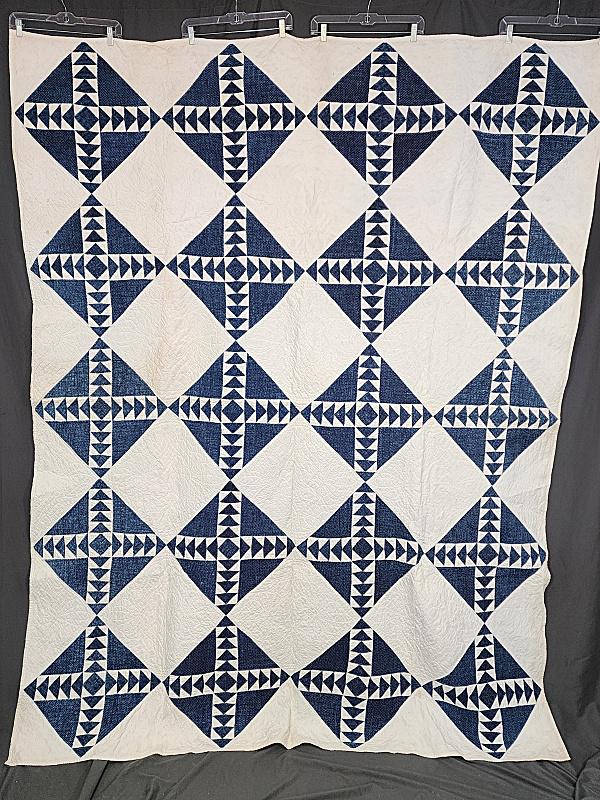Antique c1900 Flying Geese Quilt (1 of 12)