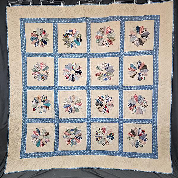 Vintage c1950 Aster Quilt (1 of 11)