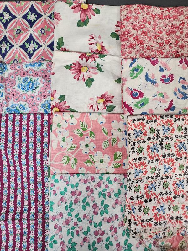 10 Vintage Printed Feedsacks - Pink (1 of 18)