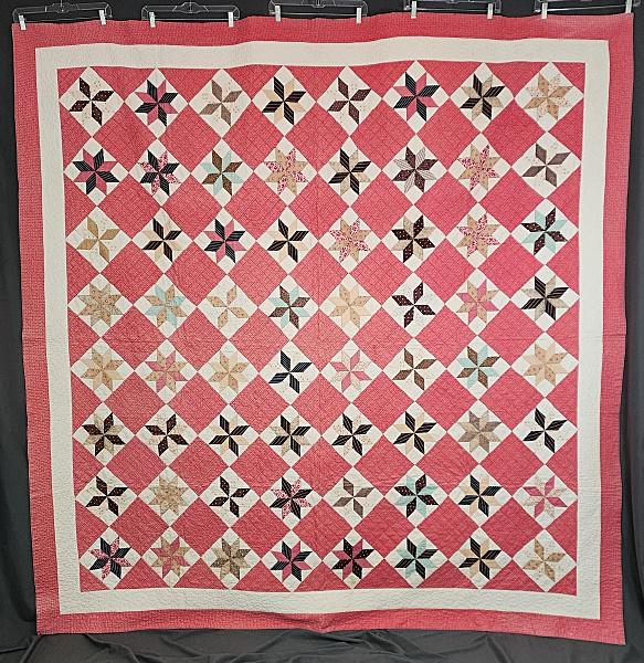 Antique 1870-1930 Lemoyne Star Quilt (1 of 10)