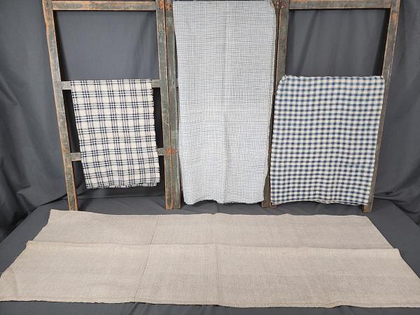 4 Antique Homespun Fabrics (1 of 15)