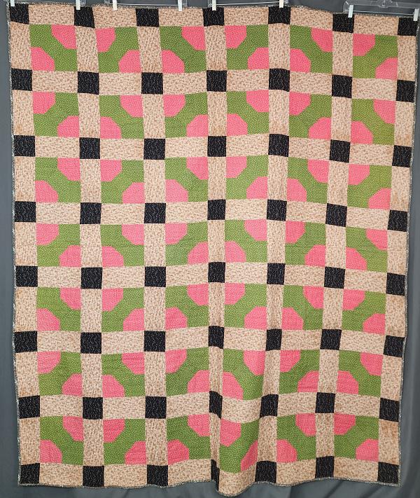 Antique c1890 Bow Tie Quilt (1 of 6)