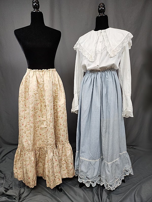 2 Vintage Skirts and White Blouse (1 of 16)