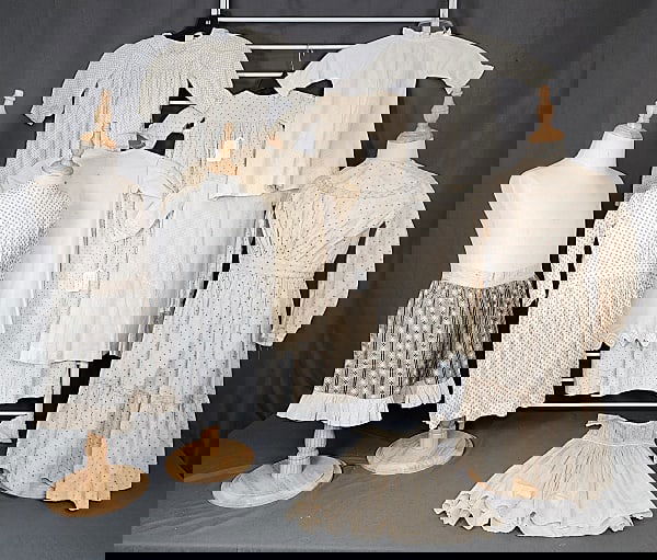 9 Antique 19th Century Girls Dresses (1 of 20)