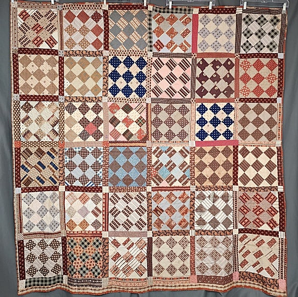 Antique c1880 Album Block Quilt (1 of 14)