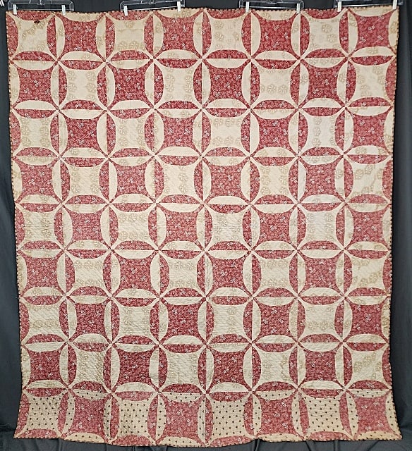 Antique c1860 Robbing Peter to Pay Paul Quilt (1 of 11)