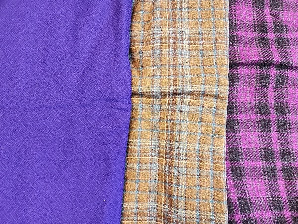 9lbs of Vintage Plaid Wool (1 of 4)