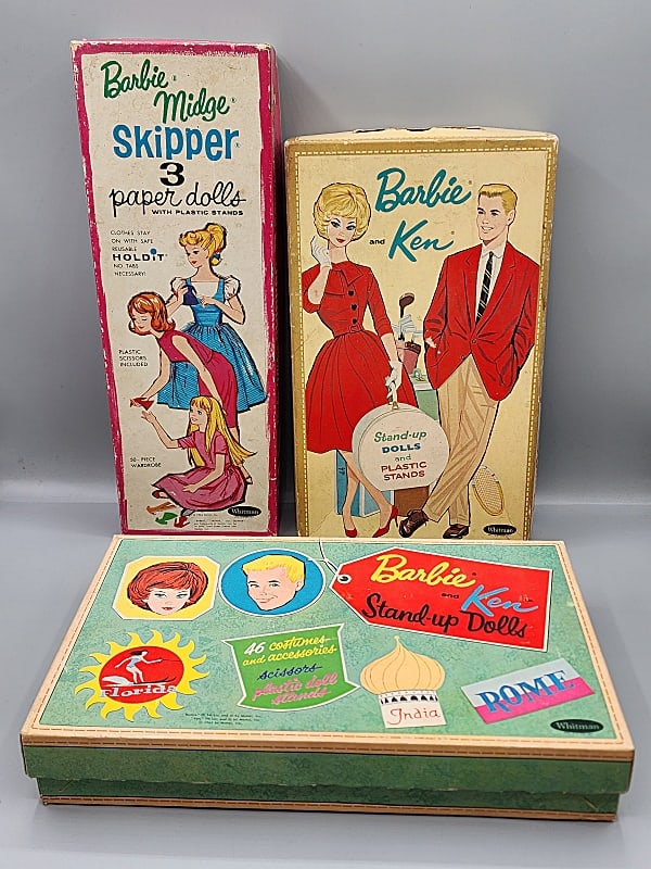 Three Vintage Barbie and Friends Paper Doll Sets (1 of 11)