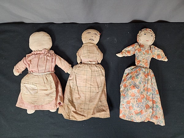 3 Antique Topsy Turvy Dolls (1 of 14)