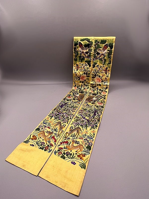 Vintage Silk Embroidered Chinese Sleeve Bands (1 of 15)