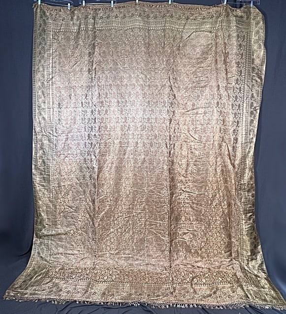 Vintage SE Asian Brocade Bedspread (1 of 7)
