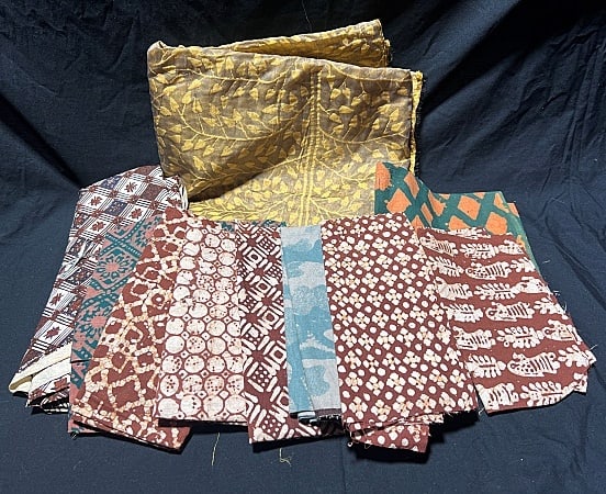 Group of Ethnic Fabrics - Batiks and more (1 of 6)