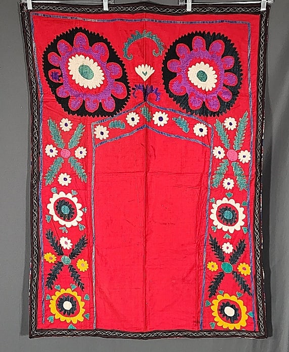 Vintage Indian Suzani Textile-Red (1 of 10)