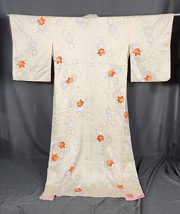 Vintage Ivory Silk Kimono (1 of 11)