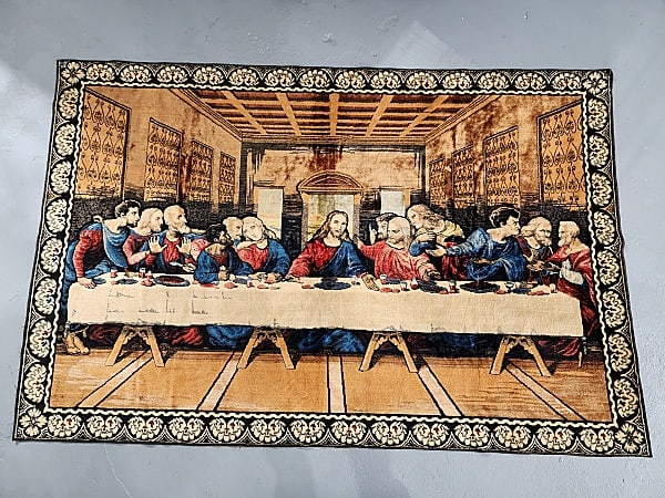 Vintage Last Supper Rug or Wall Hanging (1 of 6)