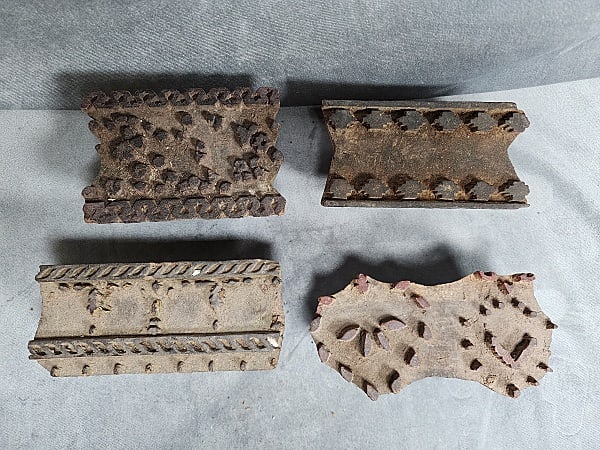4 Antique Wood Blocks - Group 2 (1 of 10)