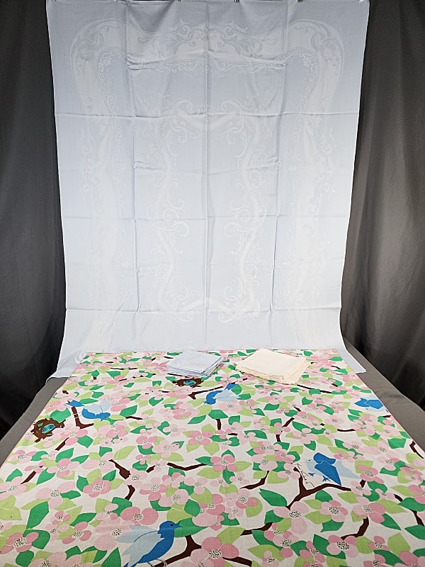 Blue Damask Set, Vanderbilt Tablecloth, and more (1 of 16)