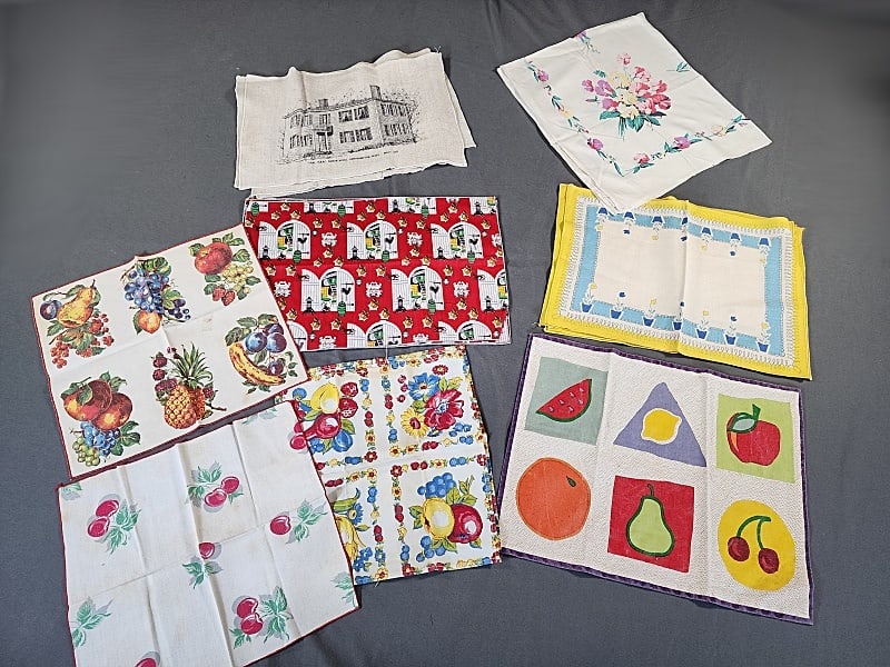 Group of Miscellaneous Printed Linens (1 of 20)