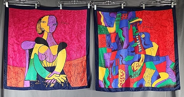 2 Picasso Silk Scarves B (1 of 5)