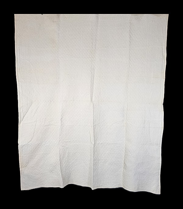 Vintage c1930s Wholecloth Quilt - Pink Quilting (1 of 11)