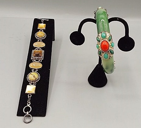 2 Chunky Bracelets-sterling and More (1 of 7)