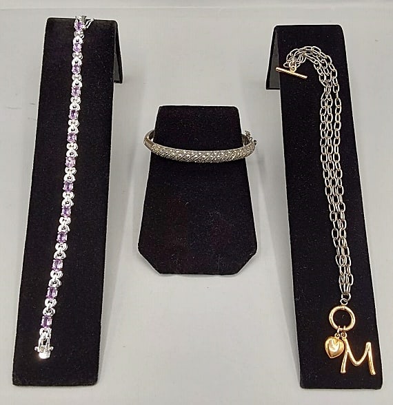 Group of 3 Silver Bracelets (1 of 10)