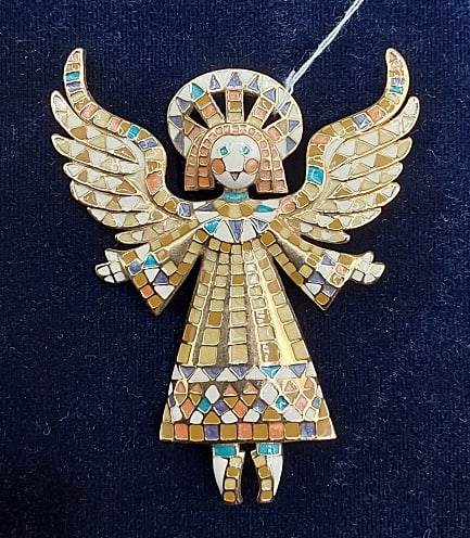 Mosaic Angel Brooch by Bob Mackie (1 of 2)