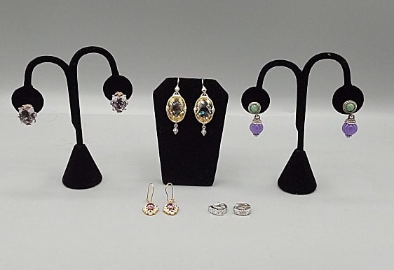 Group of Sterling Earrings-Judith Ripka and More (1 of 17)