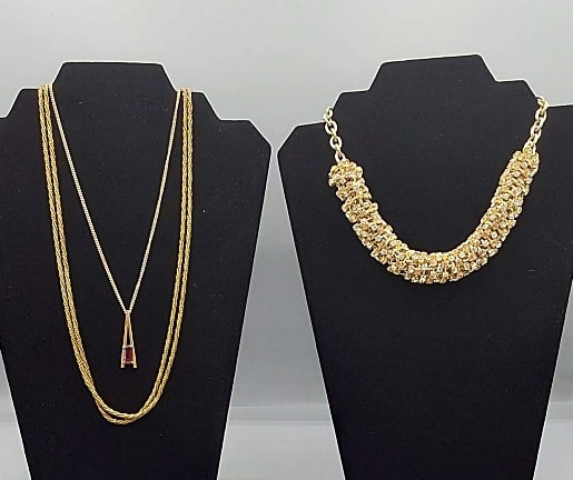 3 Gold Tone Necklaces-Ann Taylor and More (1 of 10)