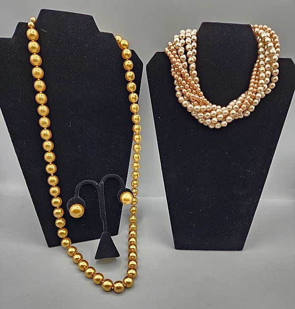 Pair of Faux Pearl Necklaces-Joan Rivers and More (1 of 13)