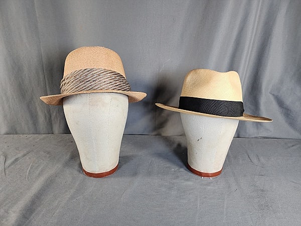 Vintage Mens Fedora and Panama Hats (1 of 18)