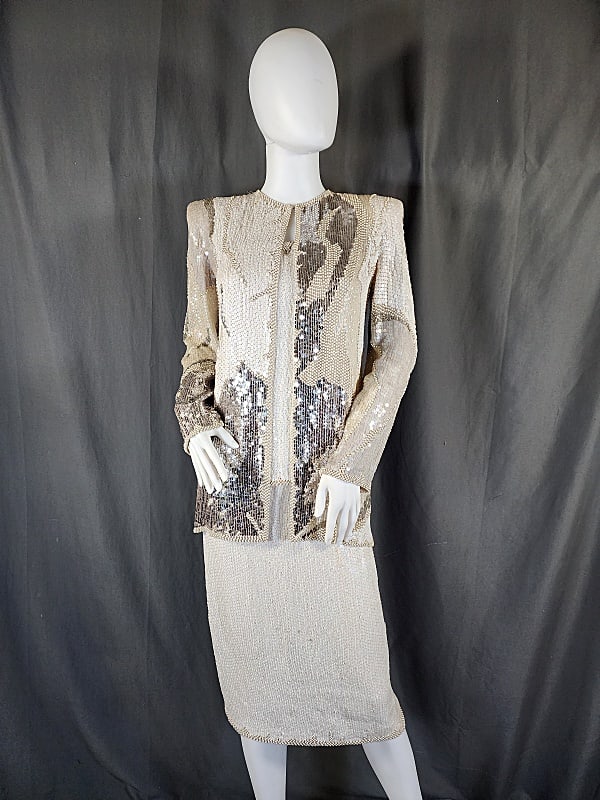 Vintage c1980 Sequin Ensemble by Halston (1 of 18)