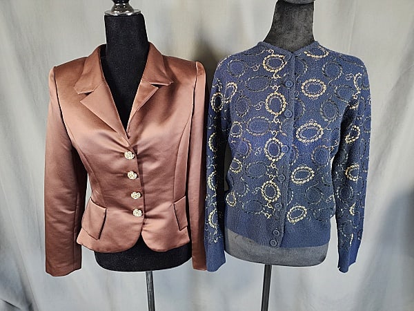 c1980 Satin Jacket and Embroidered Sweater (1 of 13)