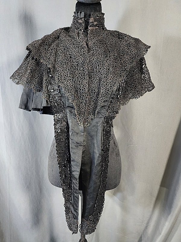 Antique Victorian c1880 Black Mantle (1 of 12)