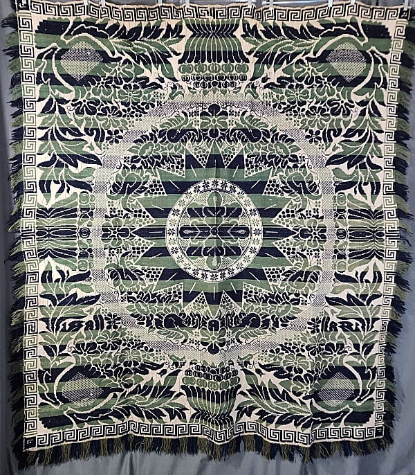 Vintage Coverlet with Fruit and Flowers (1 of 13)