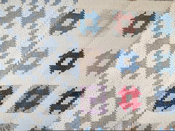 2 Vintage Quilts - Shoo Fly, Railroad Crossing (1 of 17)