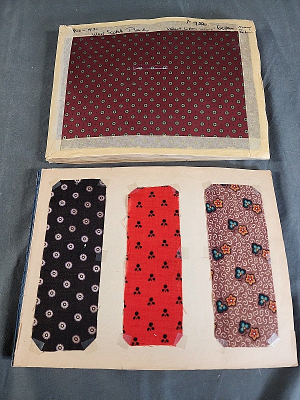 2 Vintage Textile Swatch Books-Wools and Cottons (1 of 16)