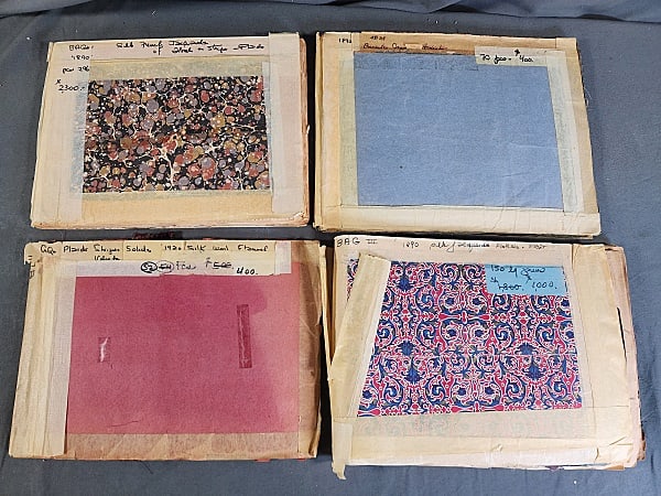4 Antique Textile Swatch Books-Silks and more (1 of 17)