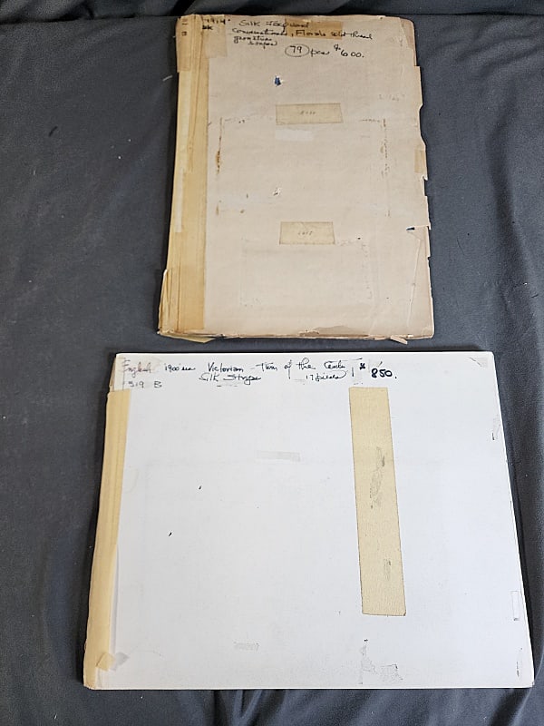 2 Antique Early 20th Century Silk Textile Swatch Books (1 of 13)