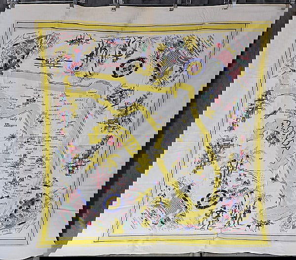 Vintage Souvenir Printed Tablecloth - Florida (1 of 8)