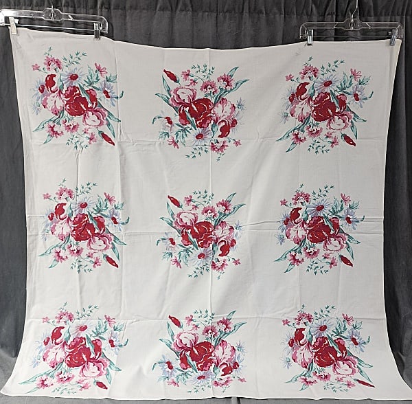 Vintage Printed Tablecloth - Floral (1 of 5)