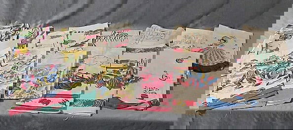 16 Vintage Printed Kitchen Towels - Mexican and More (1 of 8)