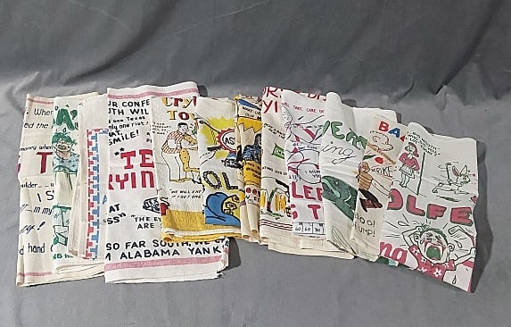 12 Vintage Printed Kitchen Towels - Crying Towels (1 of 7)