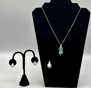 Group of Gold and Opal Jewelry