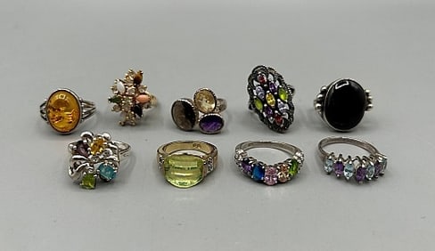 Large Group of Rings-Sterling and More