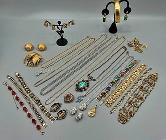 Large Group of Costume Jewelry