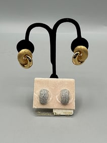 Vintage c1980 Christian Dior Clip On Earrings