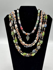 3 Sterling and Stone Necklaces