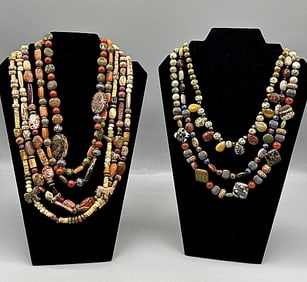 3 Sterling and Stone Necklaces